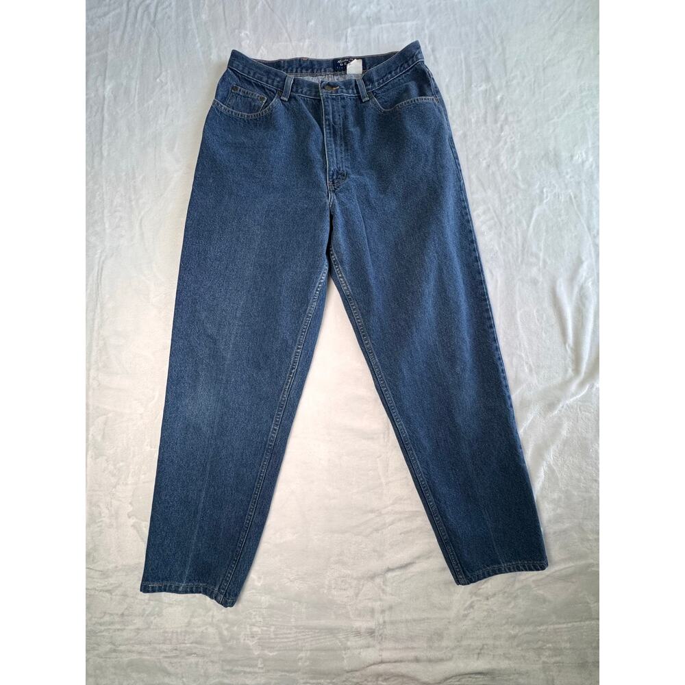 Vintage Eddie Bauer High Rise Mom Jeans Womens 16 Tapered Blue Denim Cotton - Picture 2 of 10